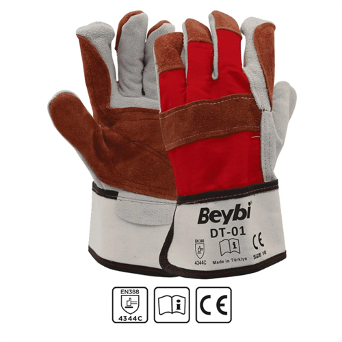 BEYBİ DERİ TAKVİYELİ KAYNAK ELDİVENİ DT-01